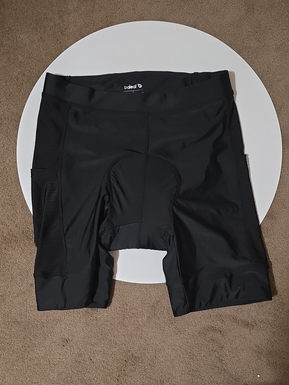 Baleaf Black Women's Padded Bike Shorts with Side Pockets